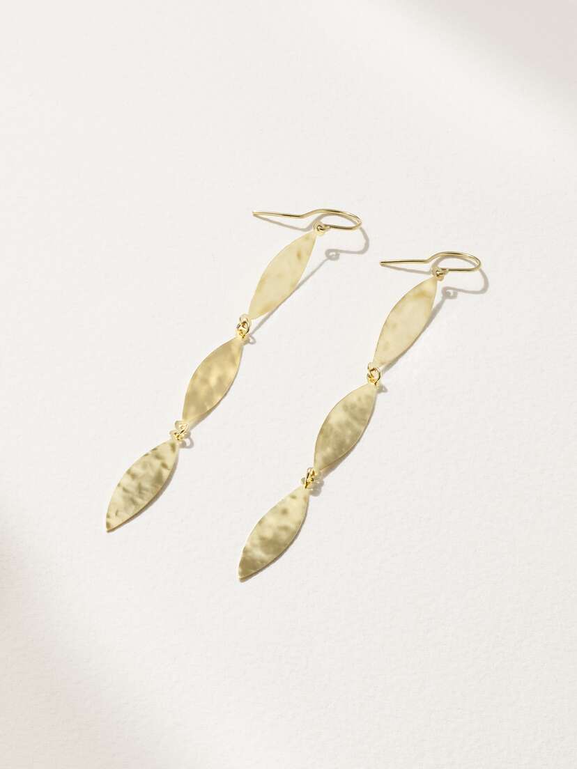 Jennifer Meyer Hammered 18-karat Gold Earrings
