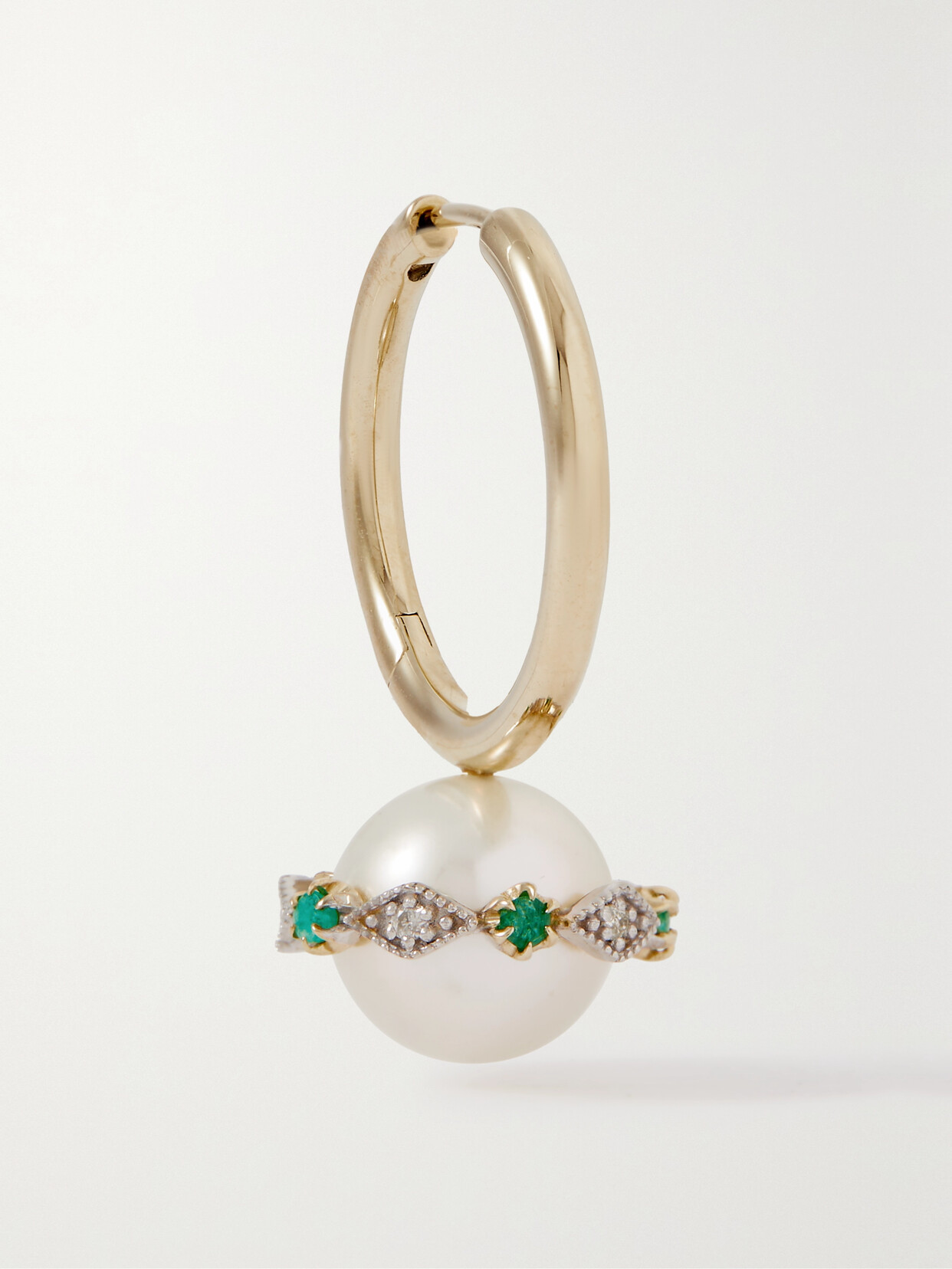 Pascale Monvoisin - Chelsea N°3 9-karat Gold, Sterling Silver And Multi-stone Single Earring - One size
