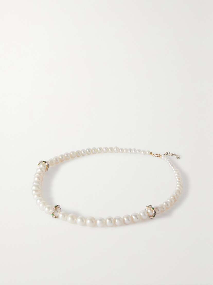 Pascale Monvoisin Chelsea N°2 9-karat Gold Multi-stone Necklace