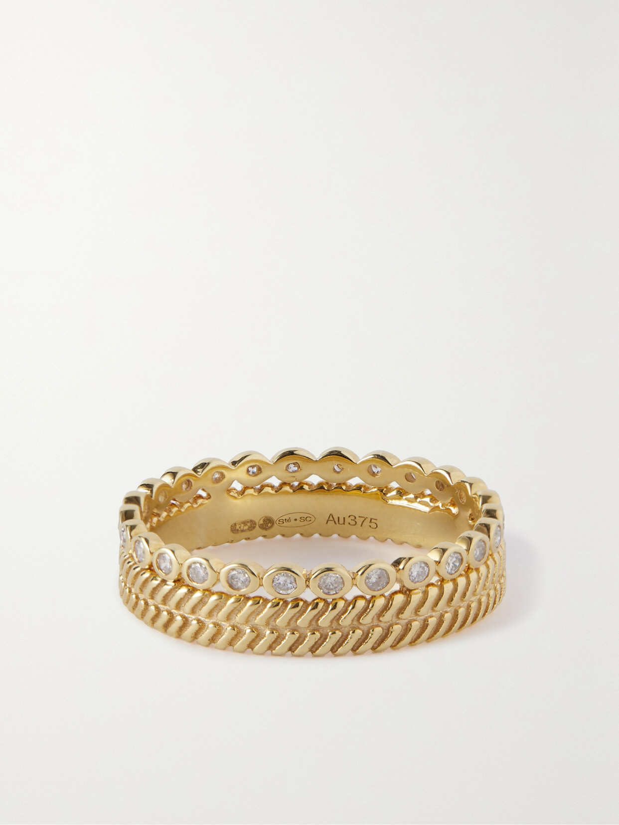 Pascale Monvoisin Jil N°2 9-karat Gold Diamond Ring