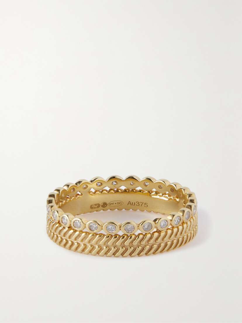 Pascale Monvoisin Jil N°2 9-karat Gold Diamond Ring