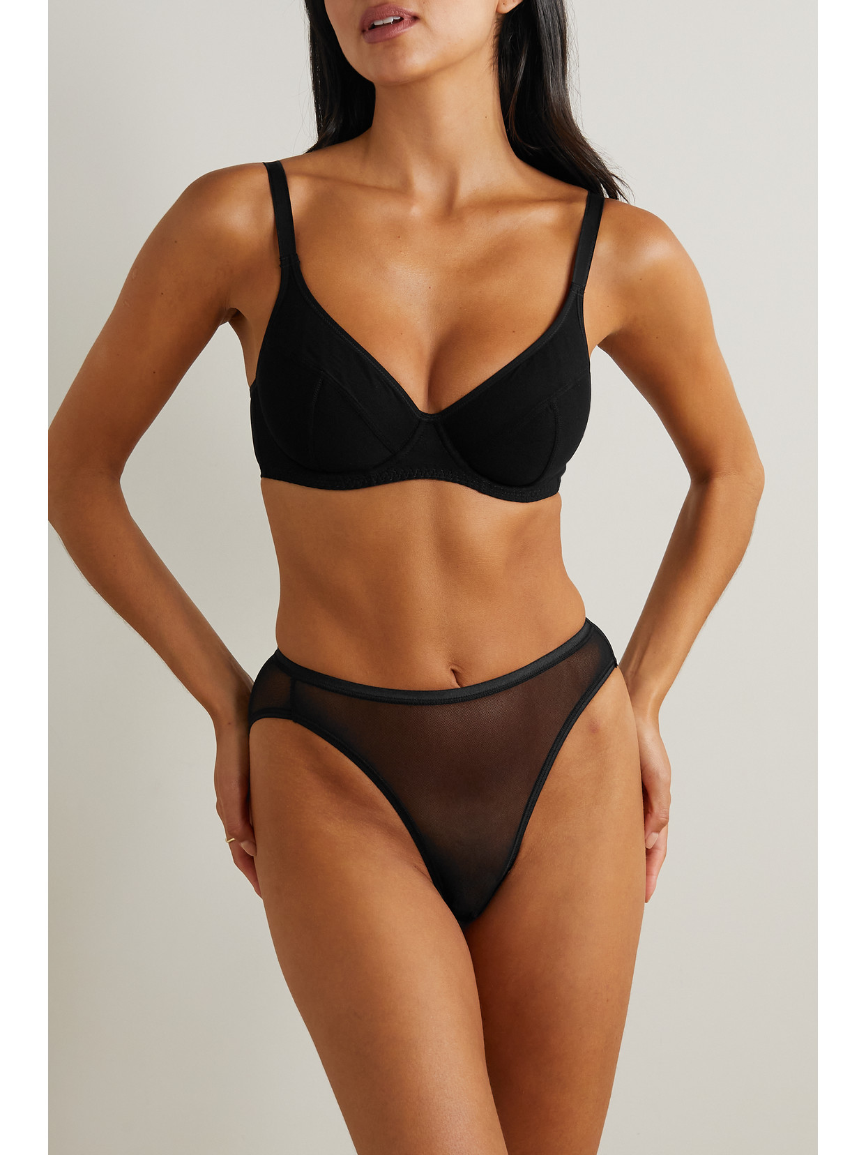 Cosabella Soiré Confidence Mesh Underwired Bra In Black