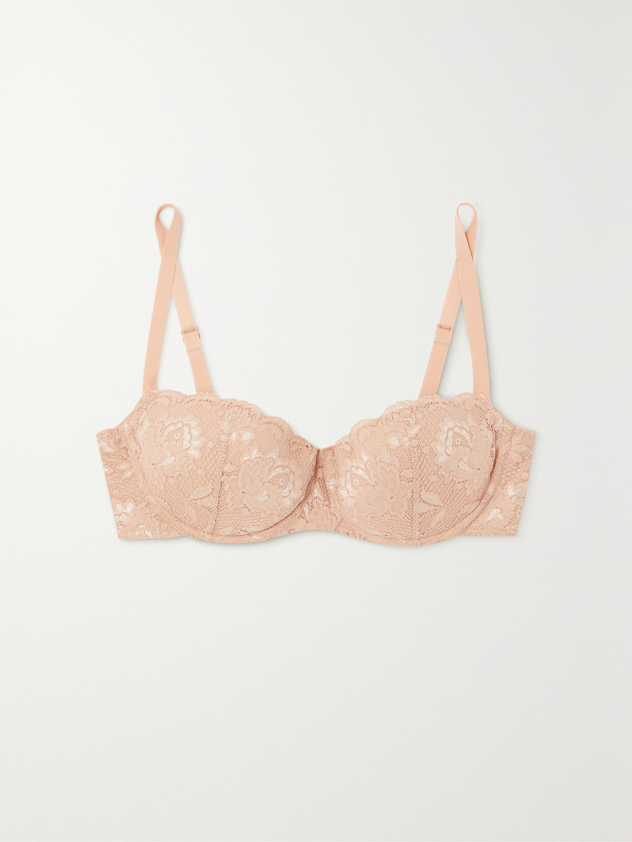 Cosabella - Never Say Never Pushie Pushup Stretch-lace Underwired Bra - Neutrals