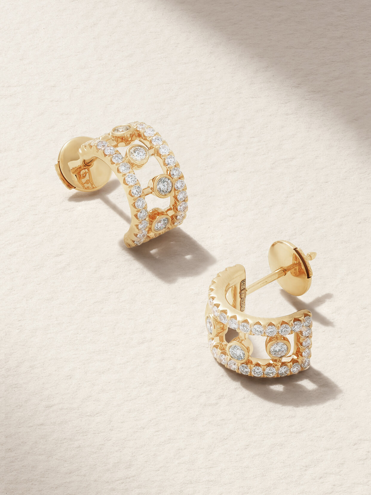 De Beers Dewdrop 18-karat Rose Gold Diamond Hoop Earrings