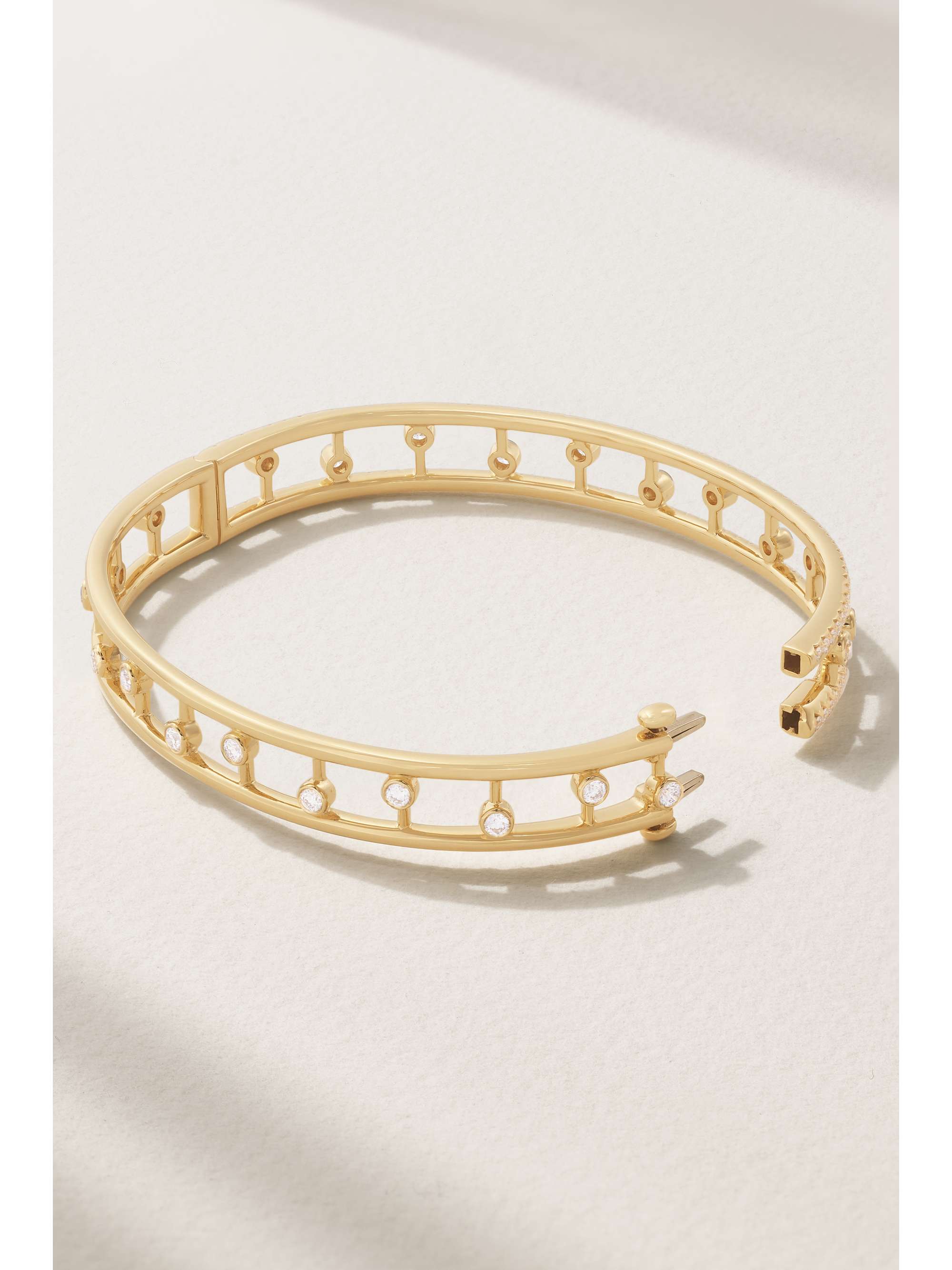 DE BEERS Bangle in oro 18 carati con diamanti Dewdrop