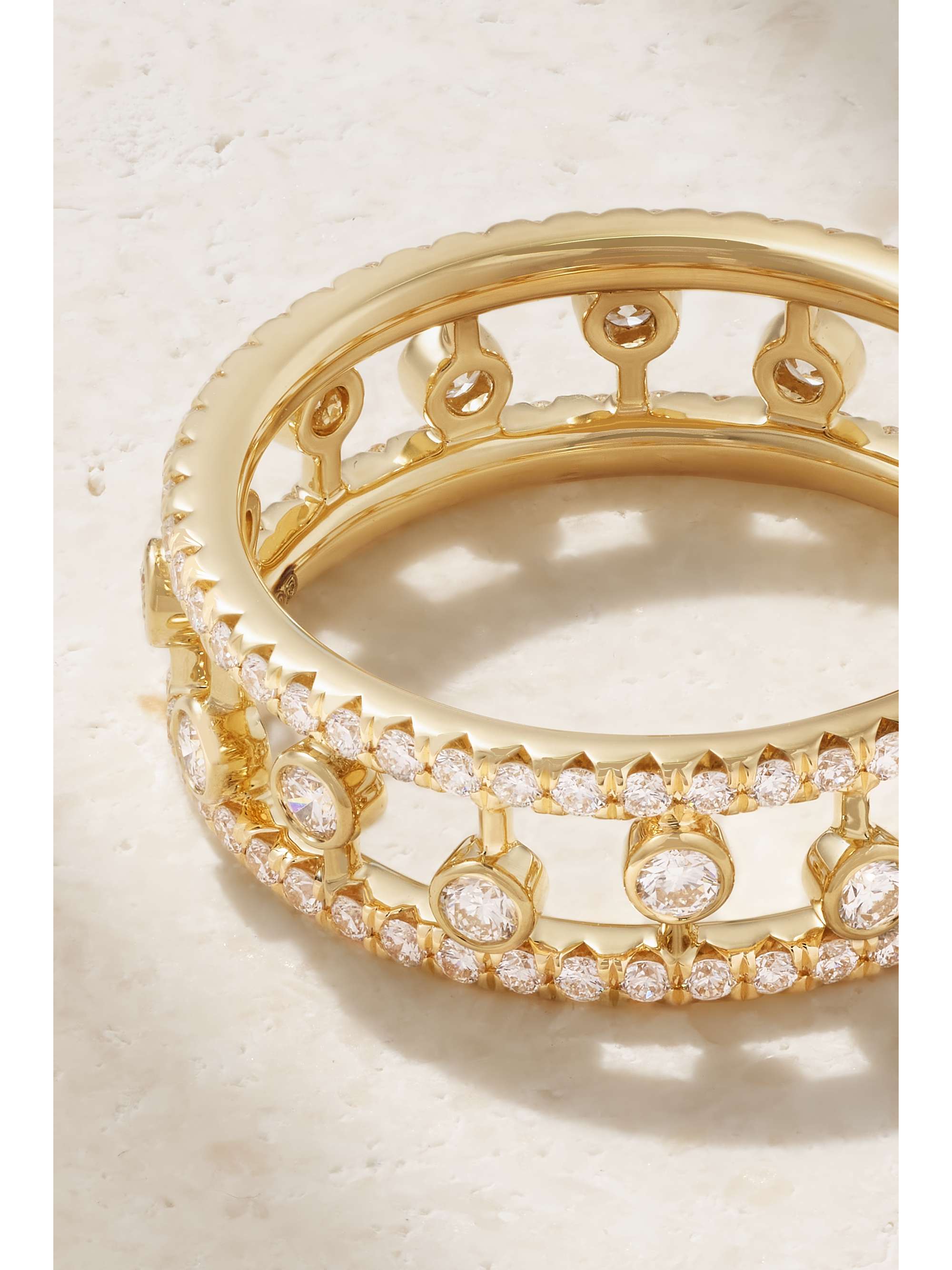 DE BEERS Dewdrop 18-karat gold diamond ring