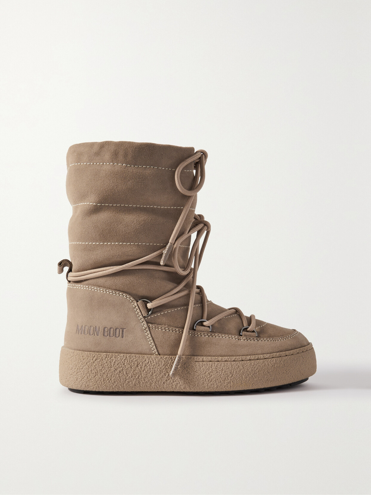 Moon Boot - Ltrack Suede Snow Boots - Neutrals