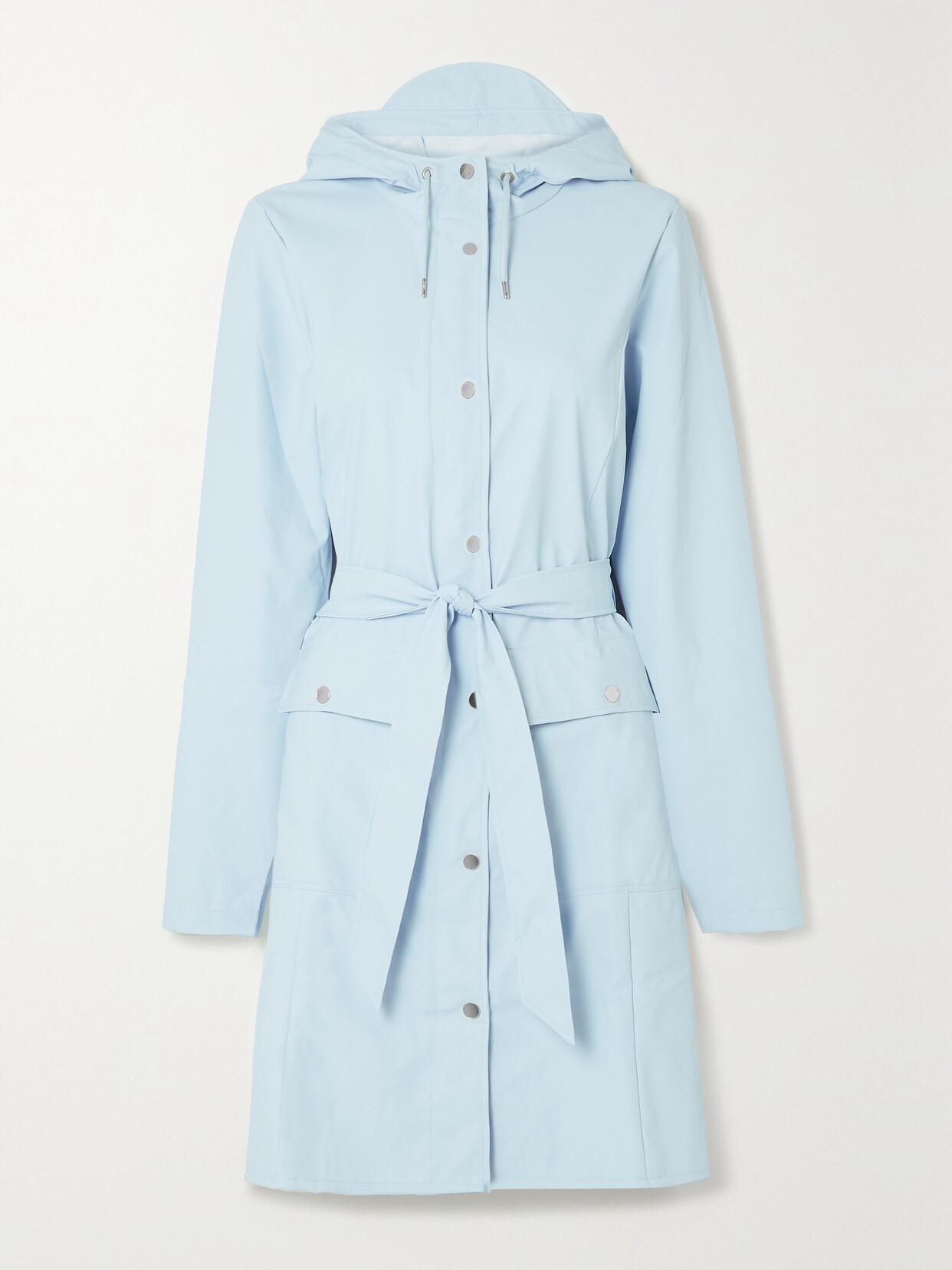 Rains - Hooded Belted Coated-shell Jacket - Blue