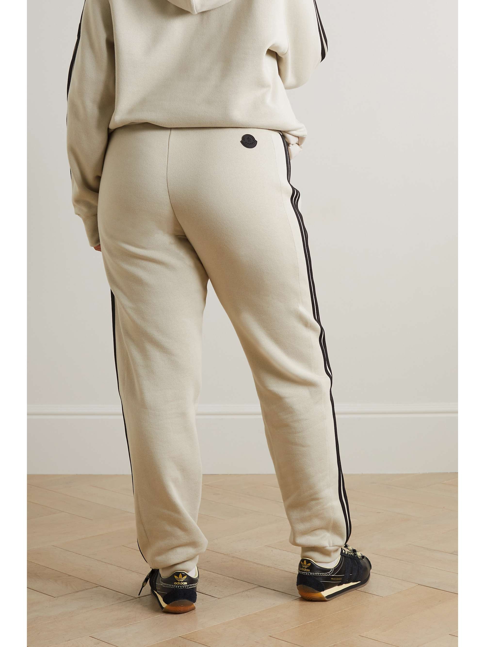 MONCLER GENIUS + adidas Originals shell-trimmed jersey wide-leg track pants