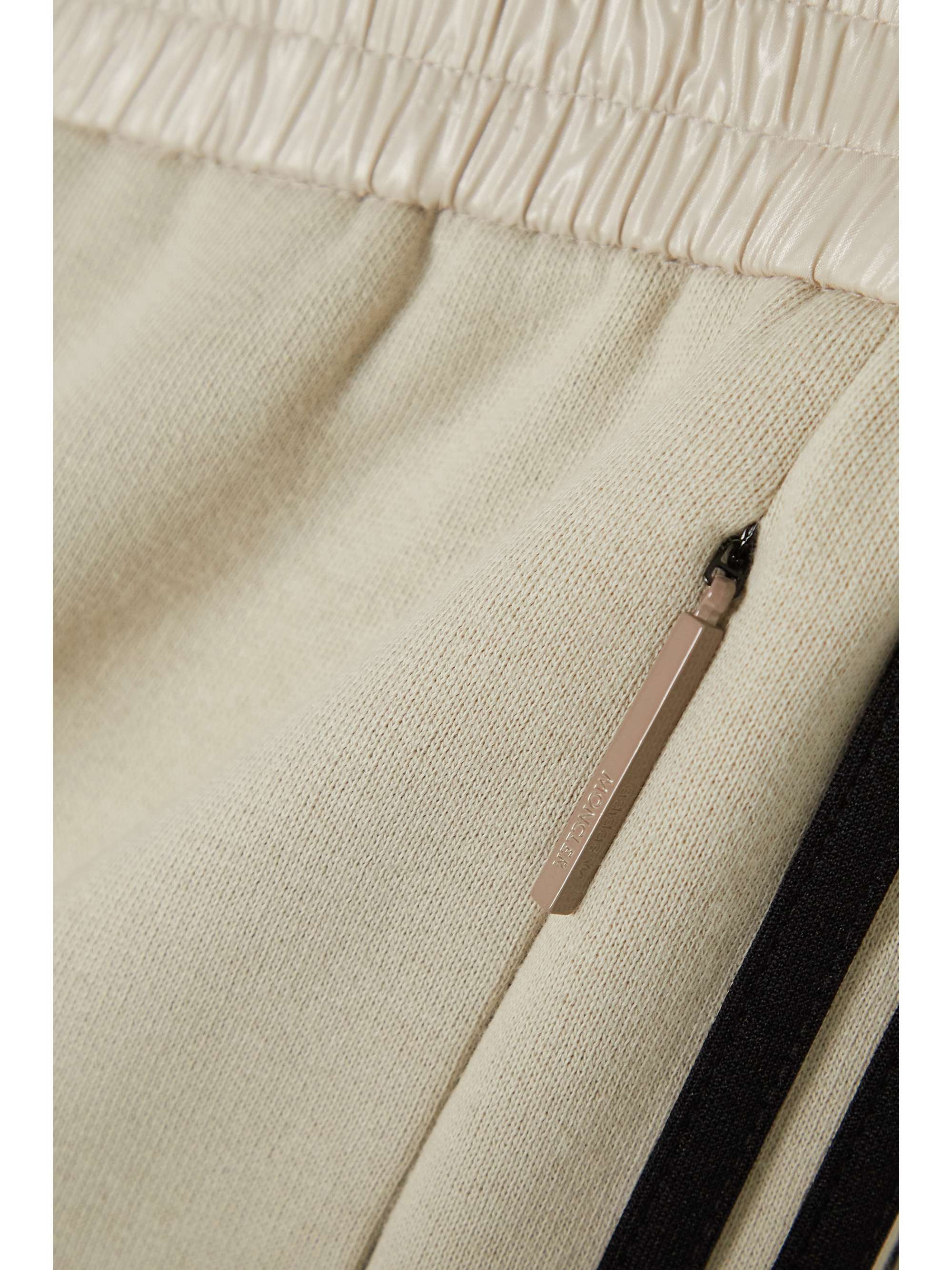MONCLER GENIUS + adidas Originals shell-trimmed jersey wide-leg track pants