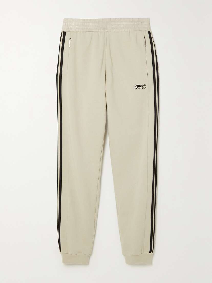 Moncler Genius + Adidas Originals Shell-trimmed Jersey Wide-leg Track Pants