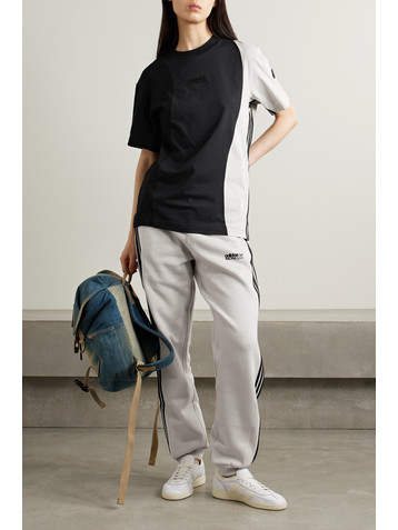 MONCLER GENIUS + adidas Originals two-tone cotton-jersey T-shirt