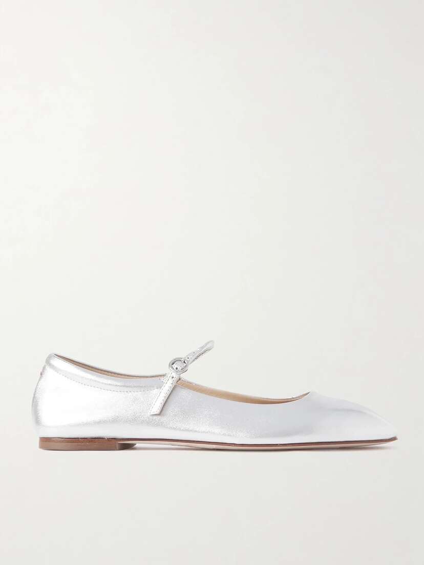 aeyde Uma Leather Mary Jane Flats
