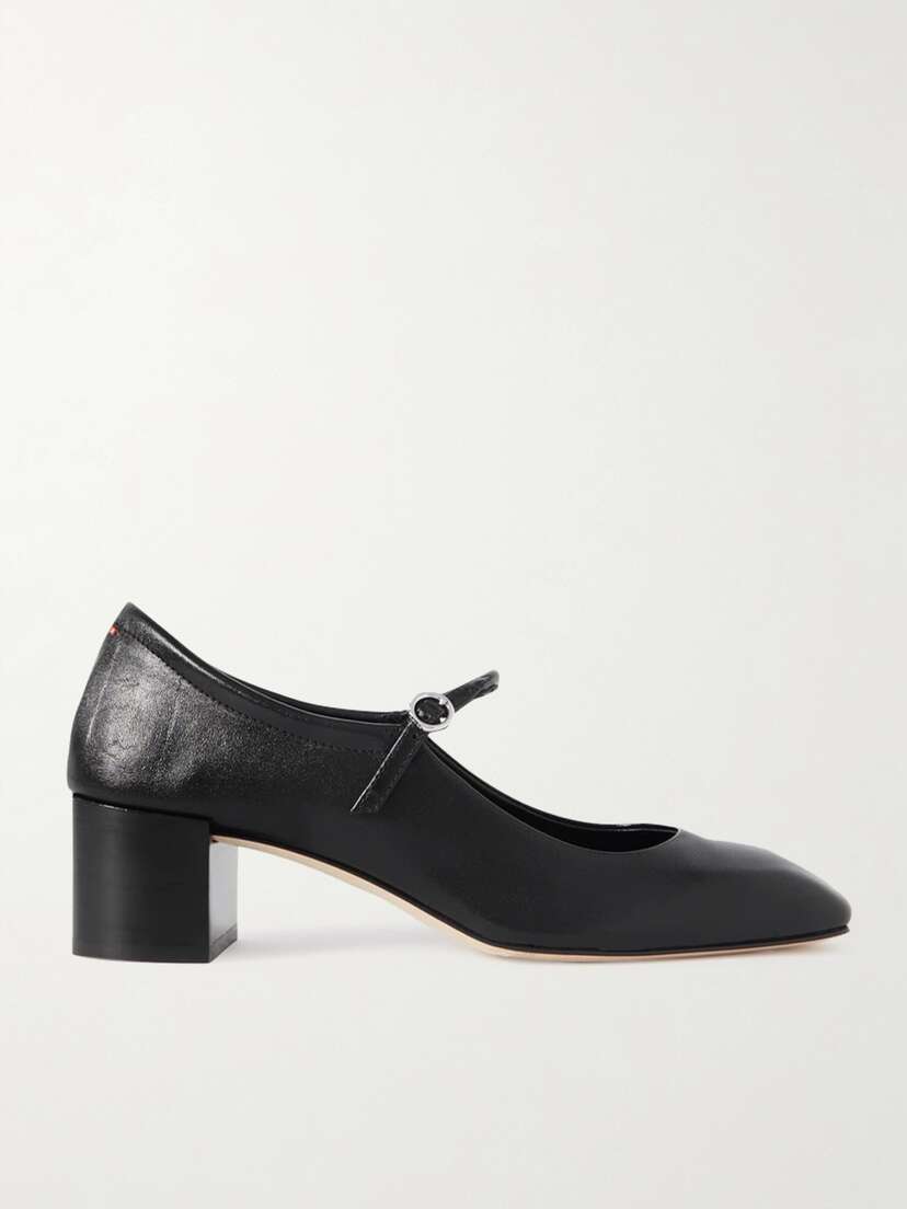 aeyde Aline Leather Mary Jane Pumps
