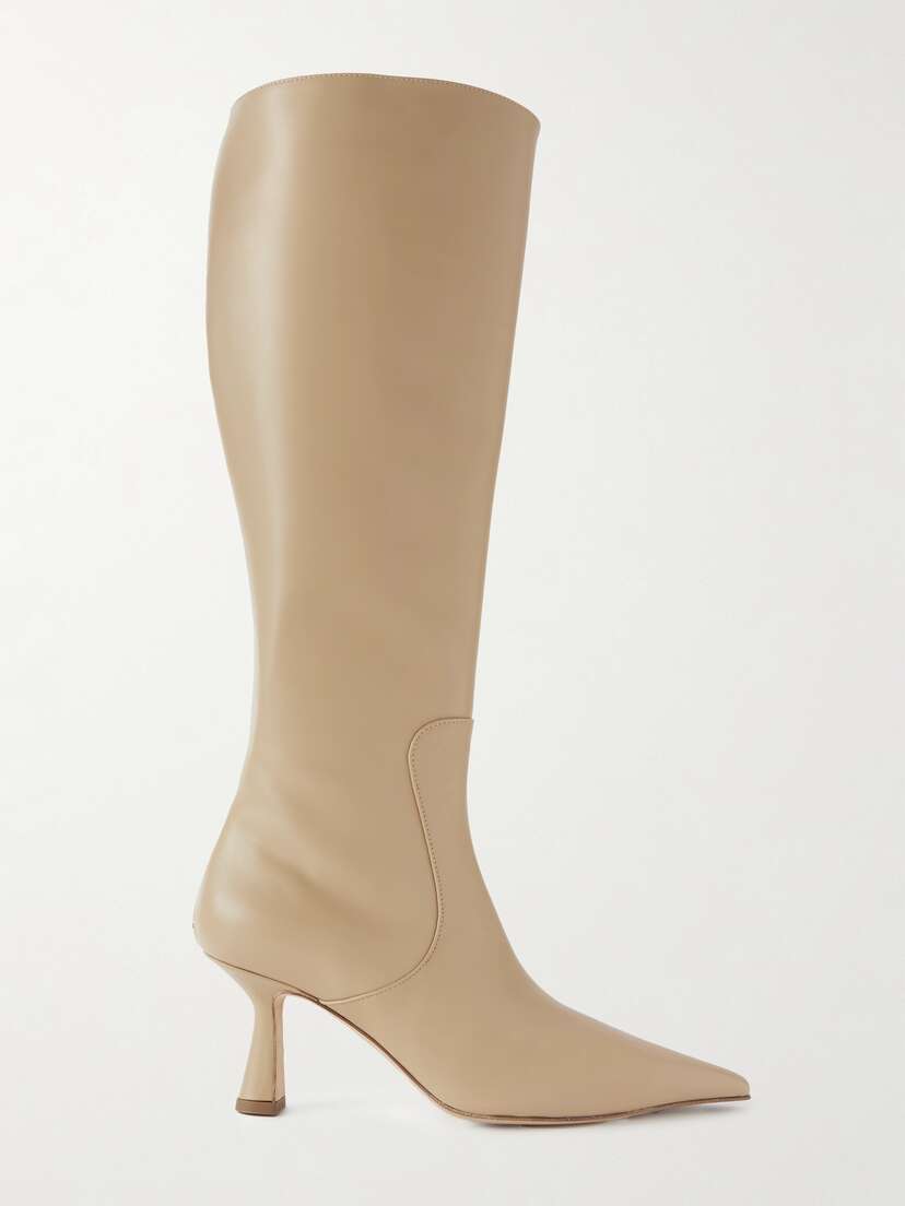 aeyde Esme Leather Knee Boots
