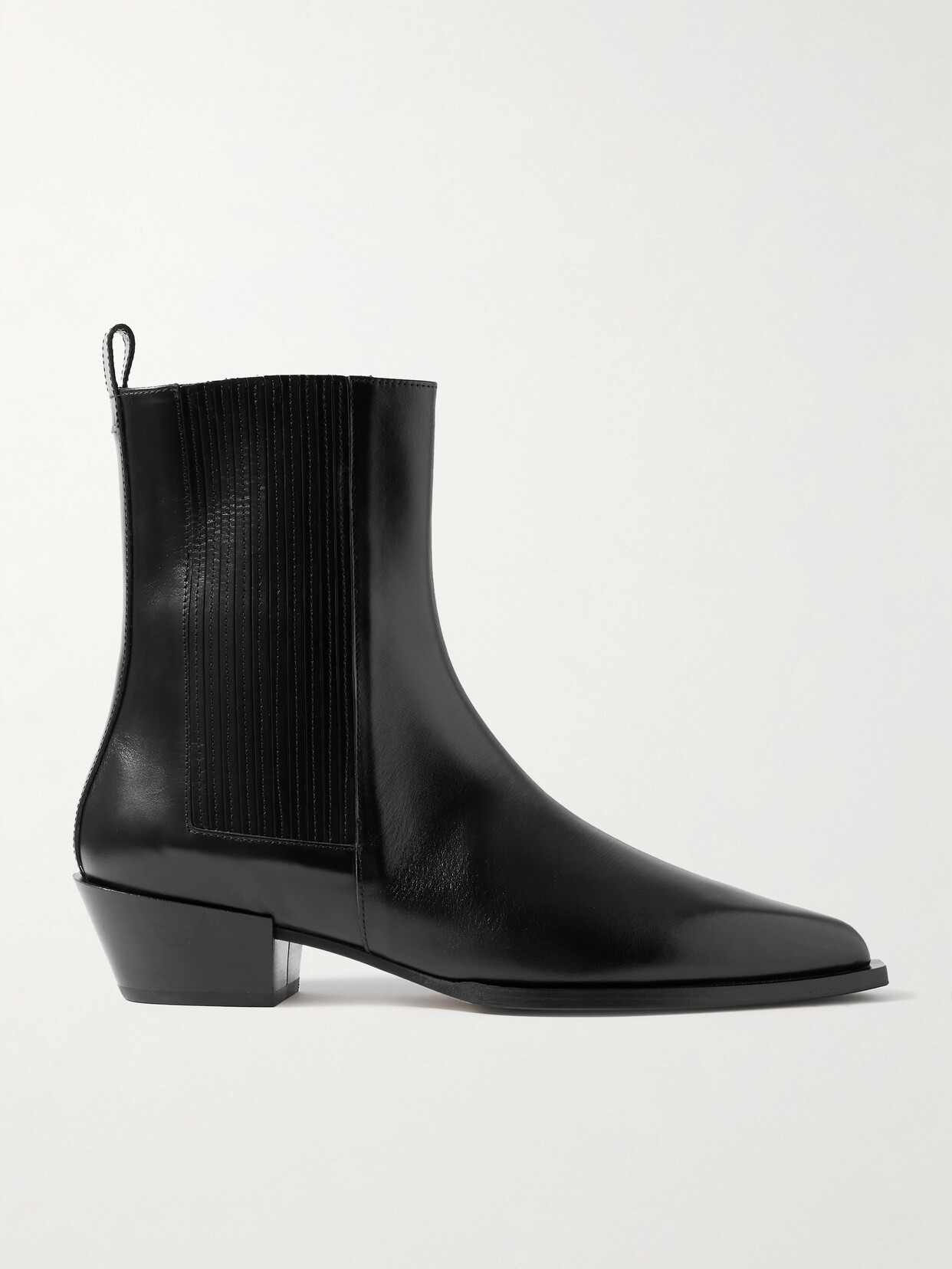 aeyde - Belinda Leather Ankle Boots - Black