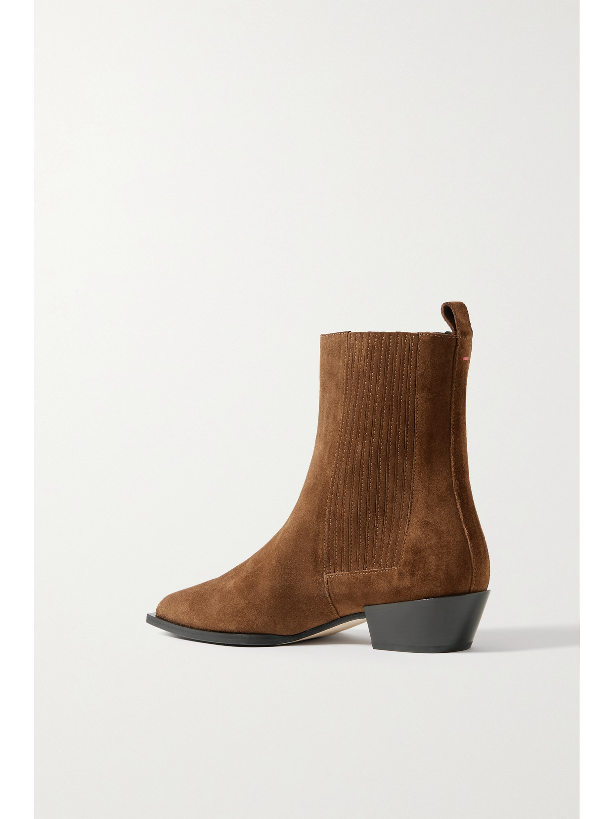 Aeyde 40mm Belinda Suede Ankle Boots In Brown