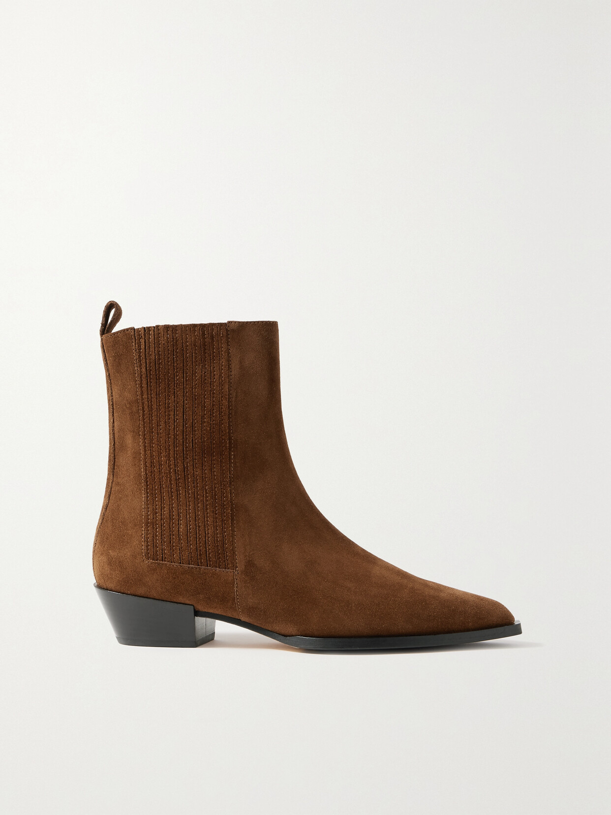 Aeyde 40mm Belinda Suede Ankle Boots In Brown