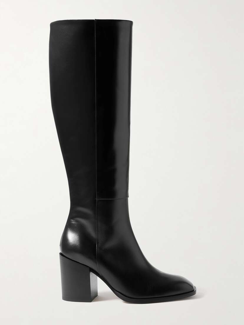 aeyde Teresa Leather Knee Boots