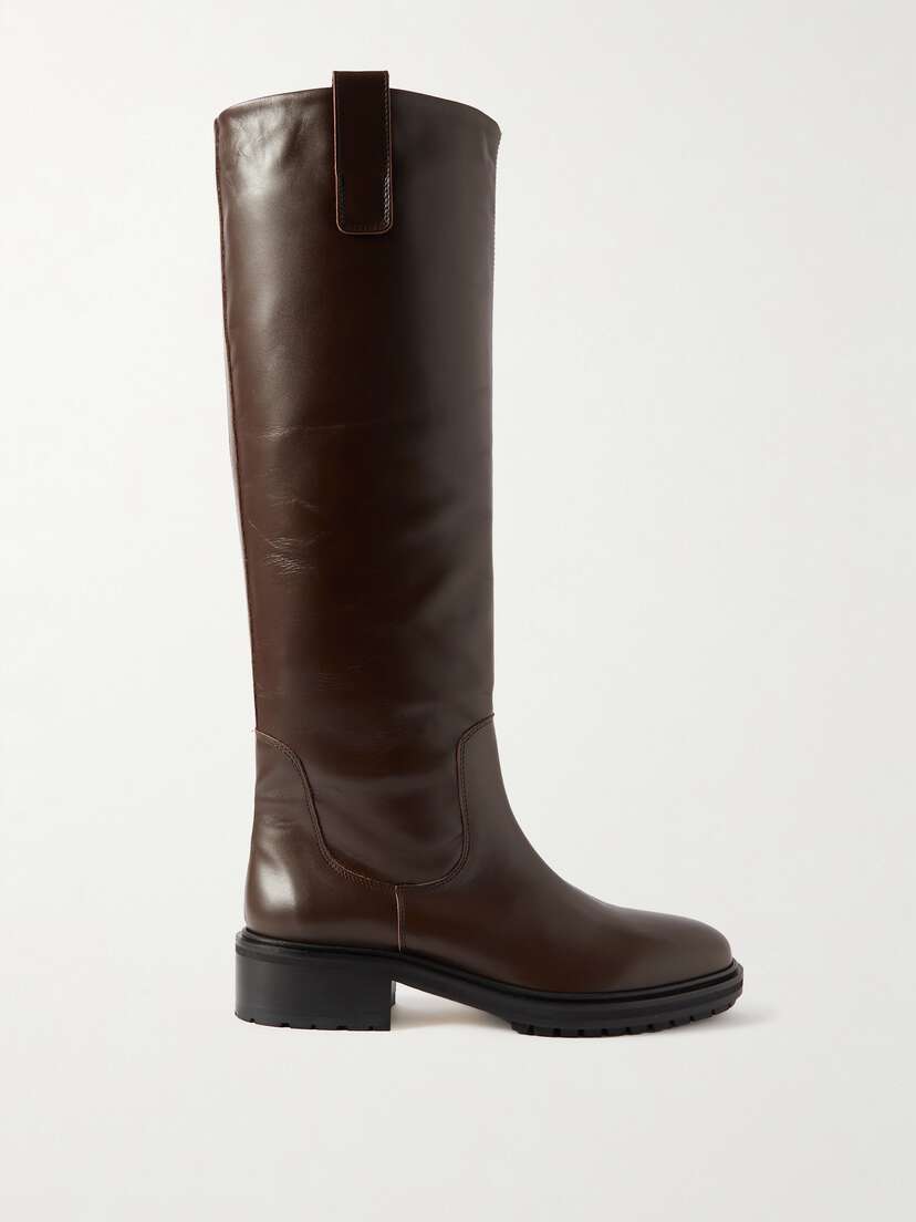 aeyde Henry Leather Knee Boots