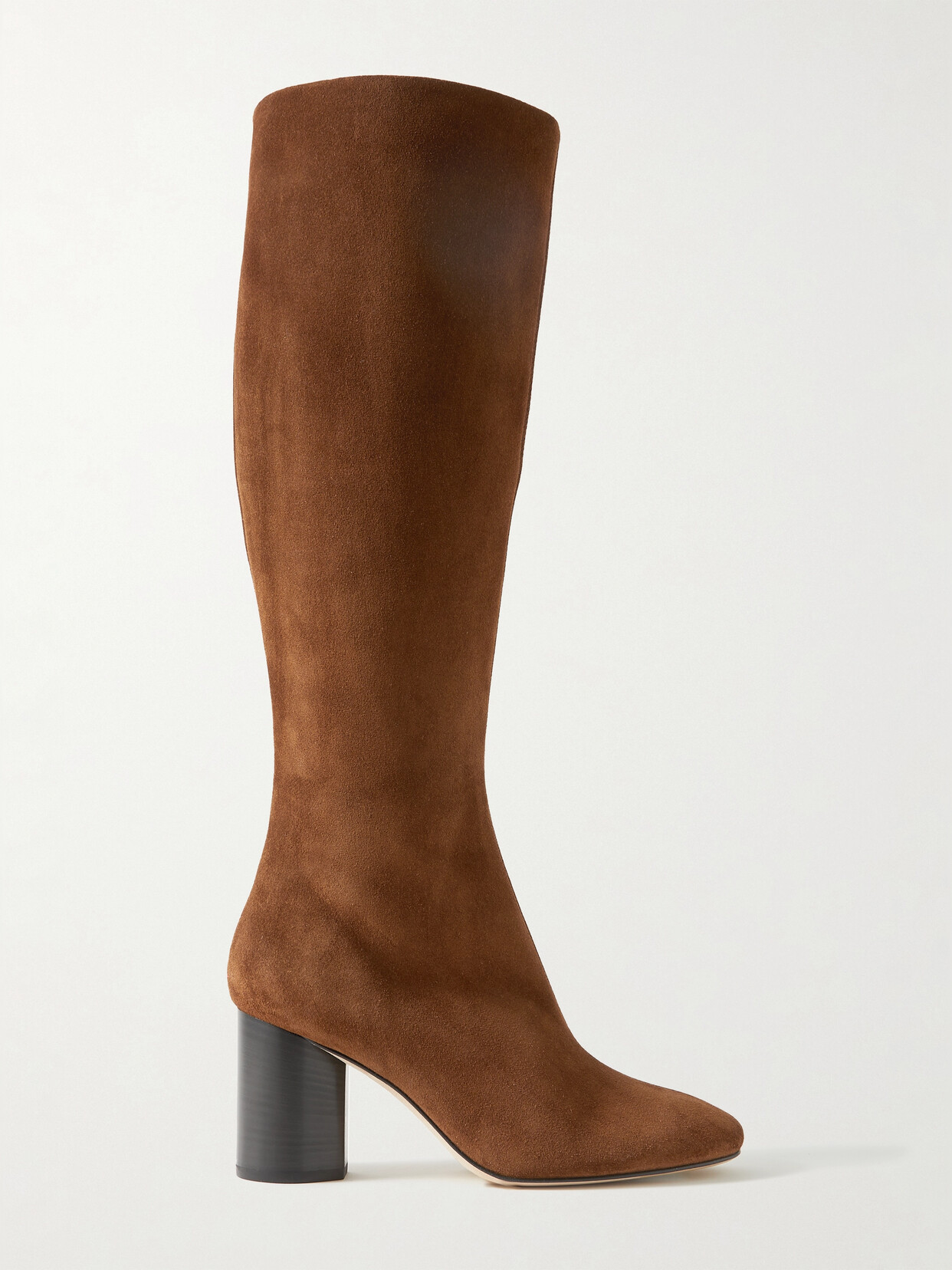 Aeyde Ariana Leather Knee Boots In Brown