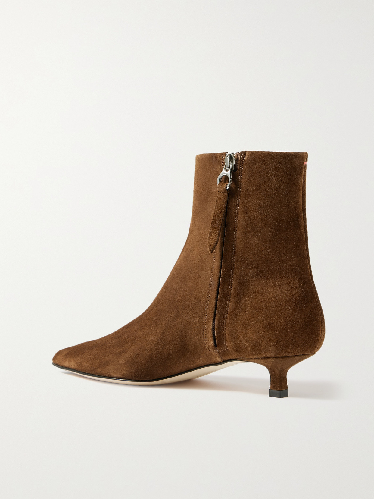 Shop Aeyde Sofie Suede Ankle Boots In Brown