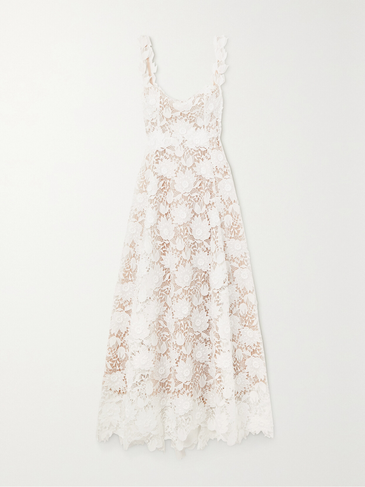 OSCAR DE LA RENTA GUIPURE LACE GOWN