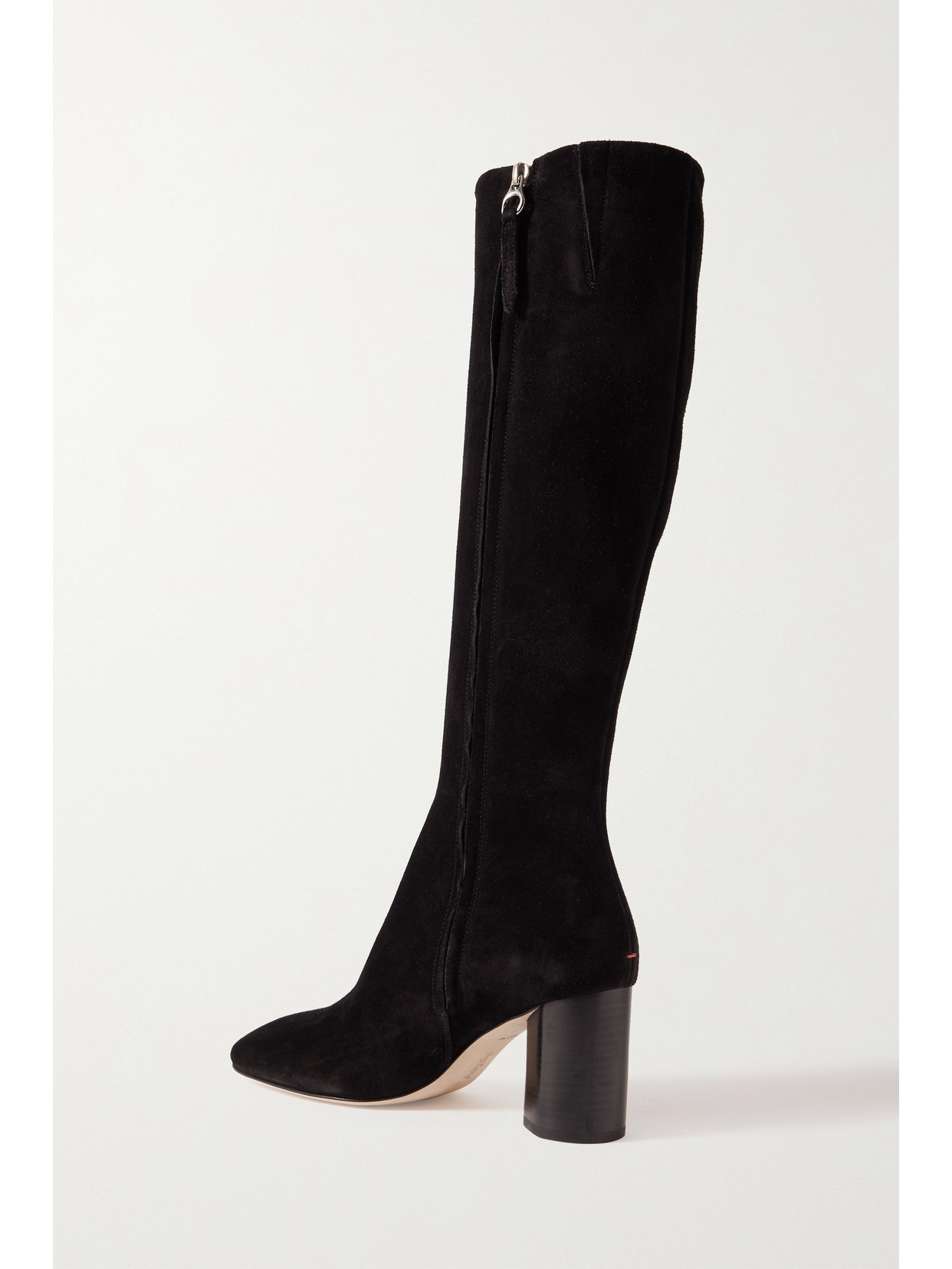 Aeyde Ariana Suede Knee Boots In Black