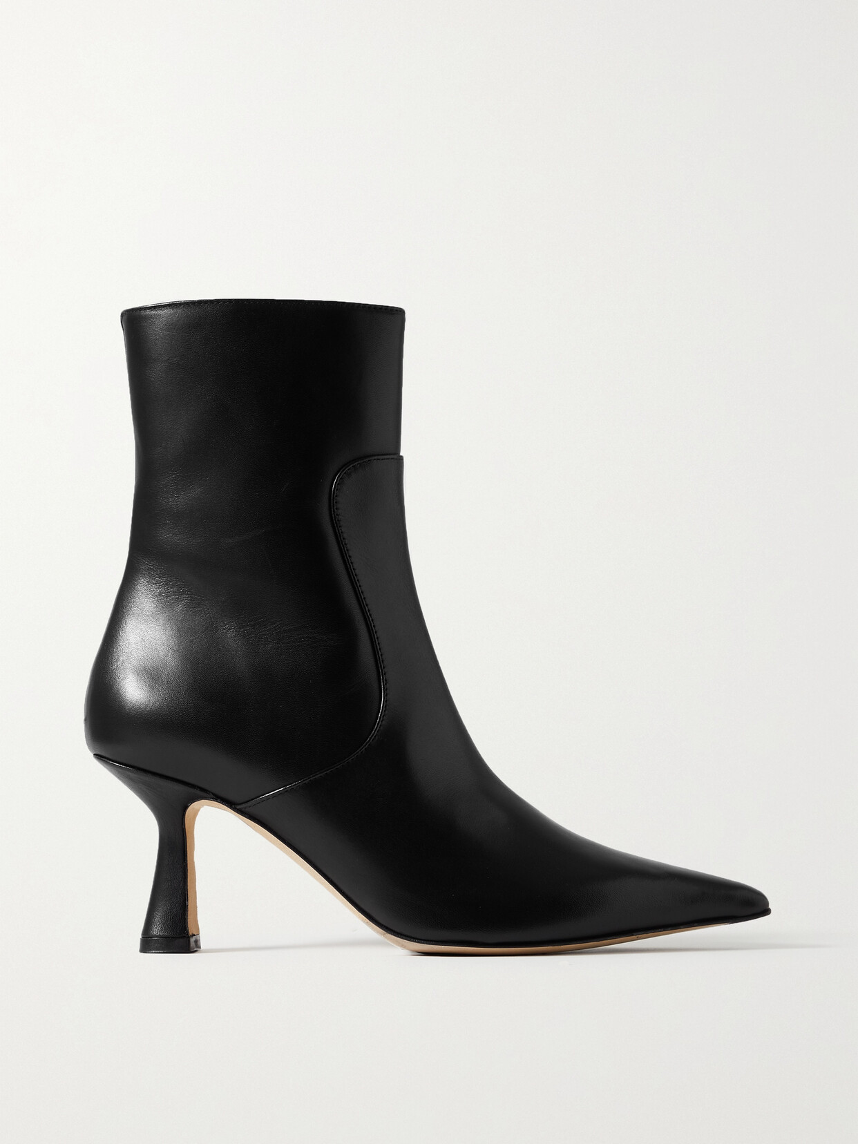 aeyde - Zuri Leather Ankle Boots - Black