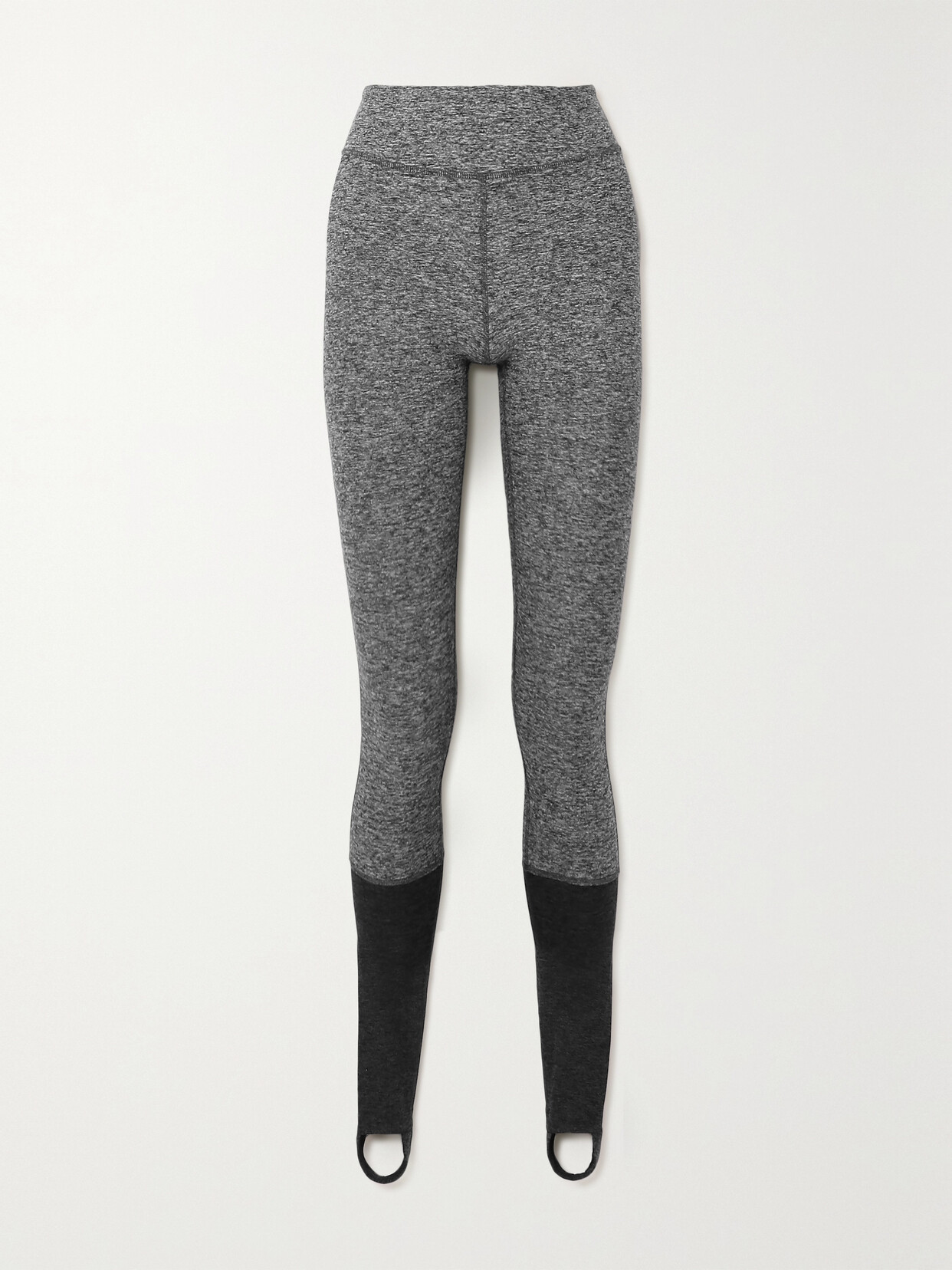 Outdoor Voices - Color-block Stretch-jersey Stirrup Leggings - Gray