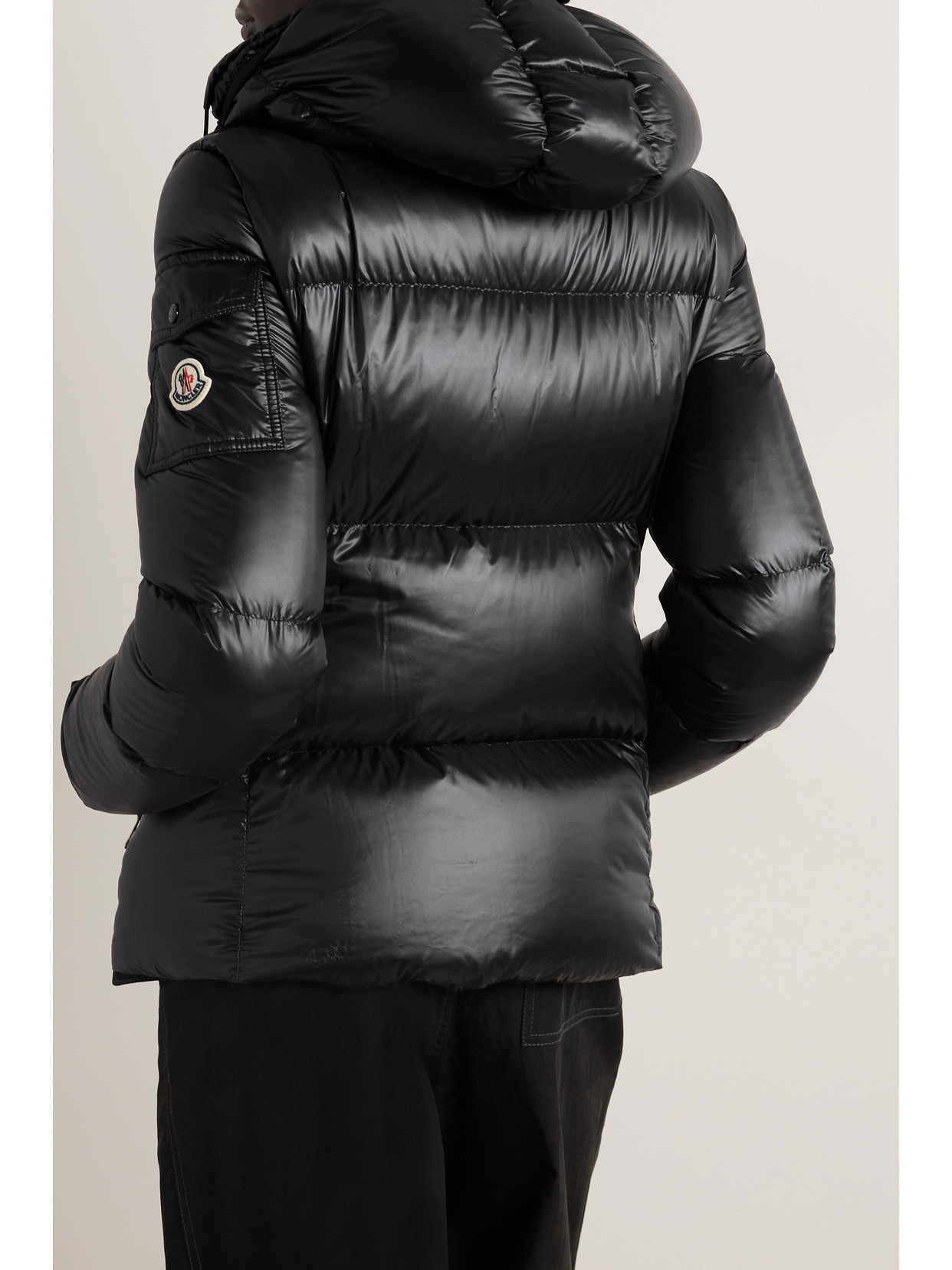 Shop Moncler Fourmine Hooded Quilted Shell Down Jacket In Black