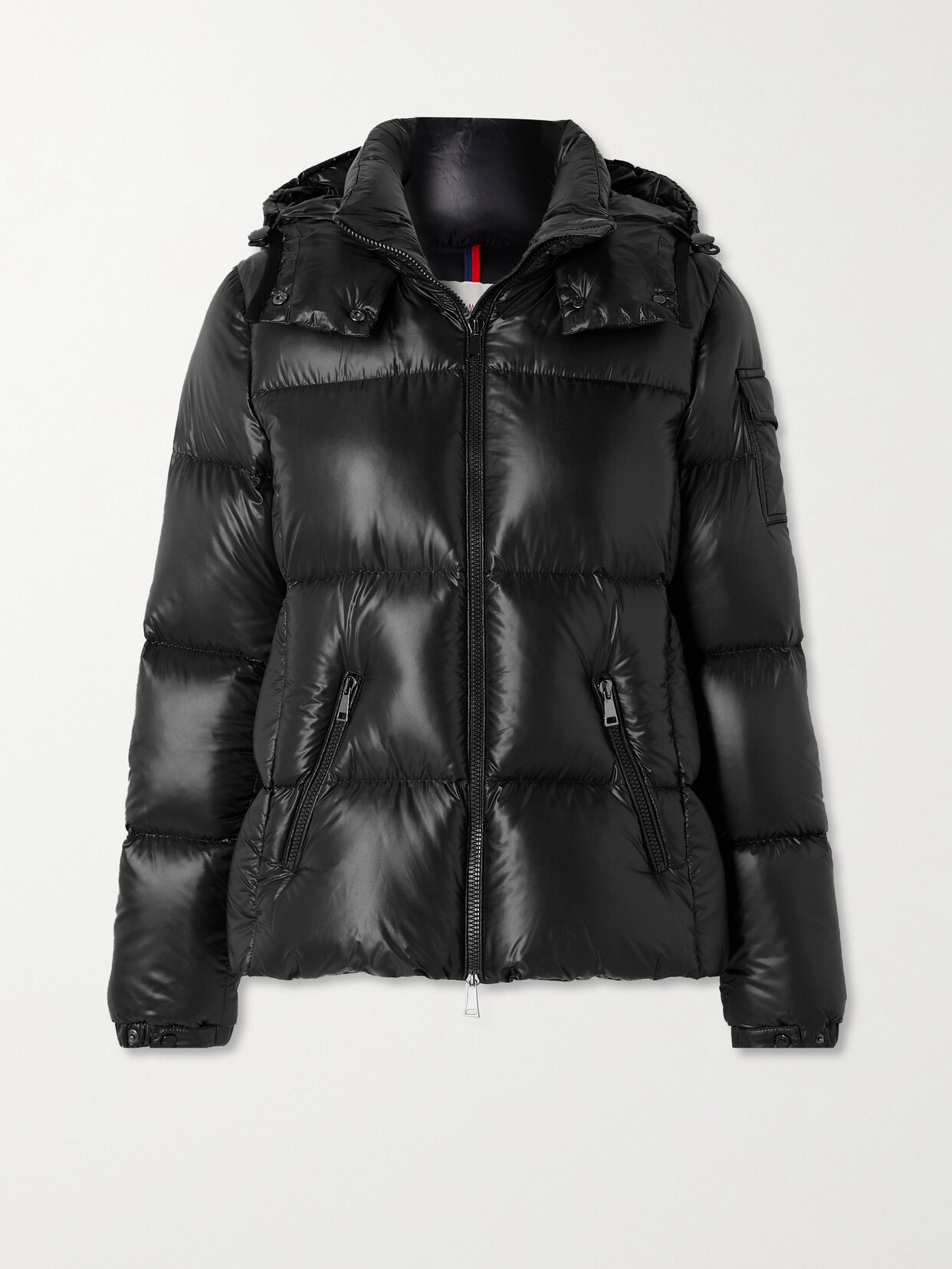 Shop Moncler Fourmine Hooded Quilted Shell Down Jacket In Black