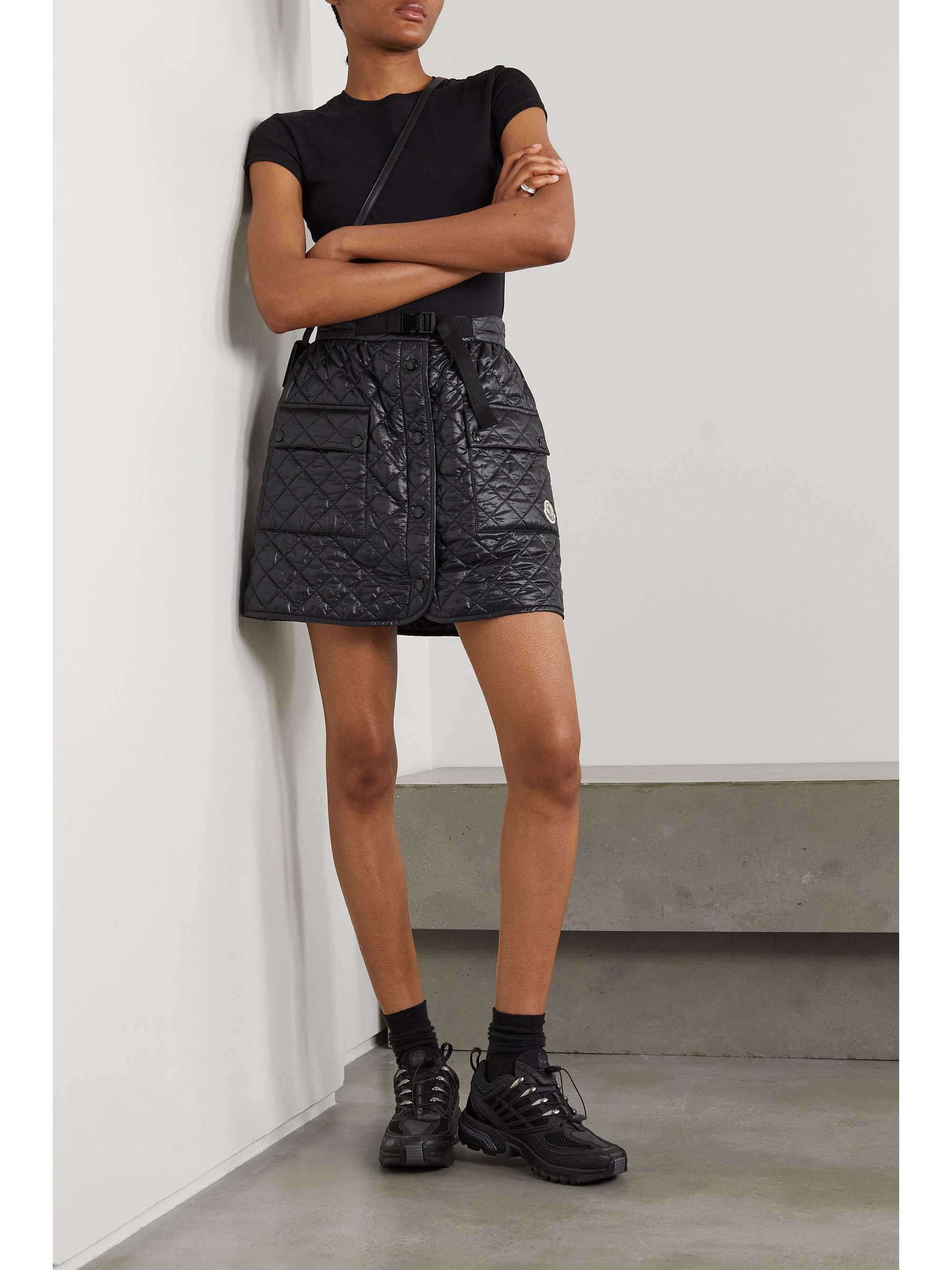 Moncler quilted 2025 skirt