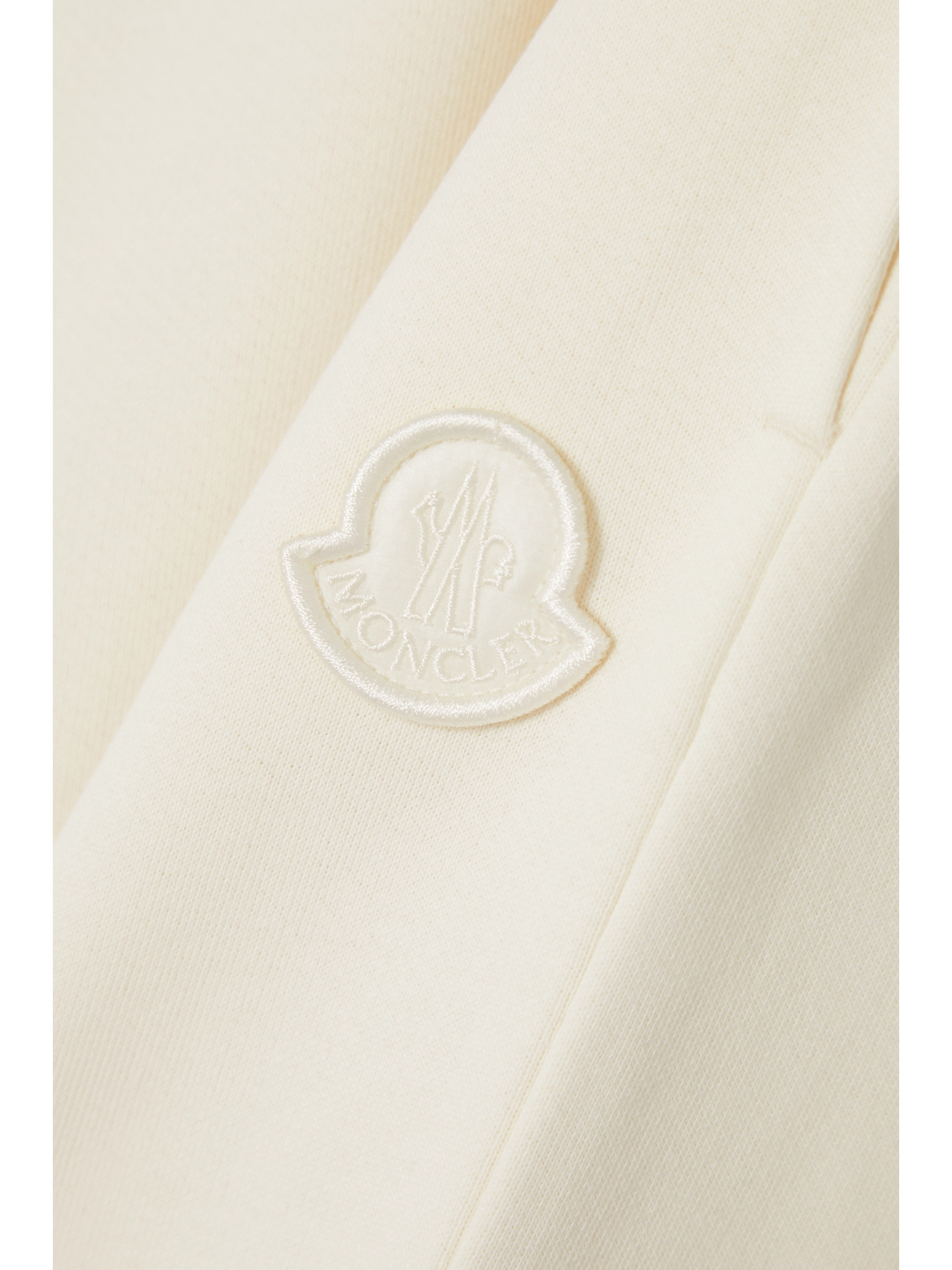 Moncler Striped tapered cotton-blend jersey track pants