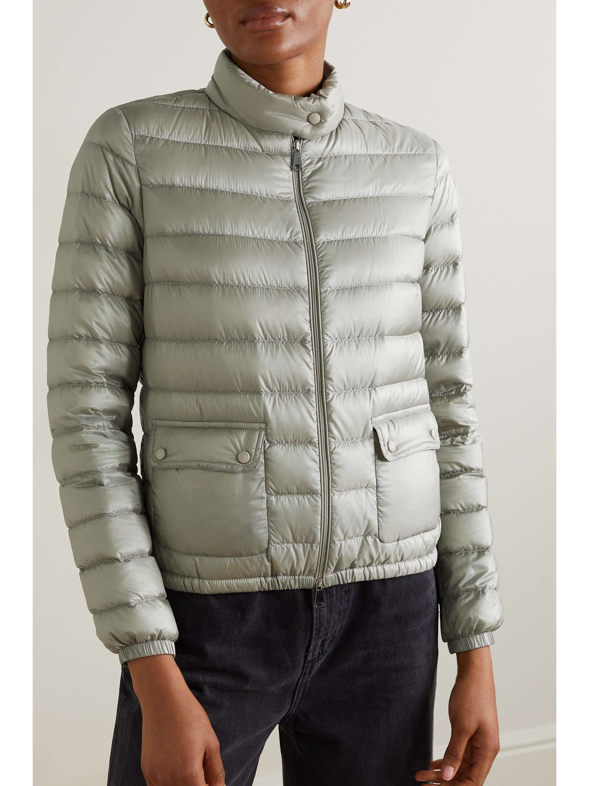 MONCLER Lans quilted metallic shell down jacket | NET-A-PORTER