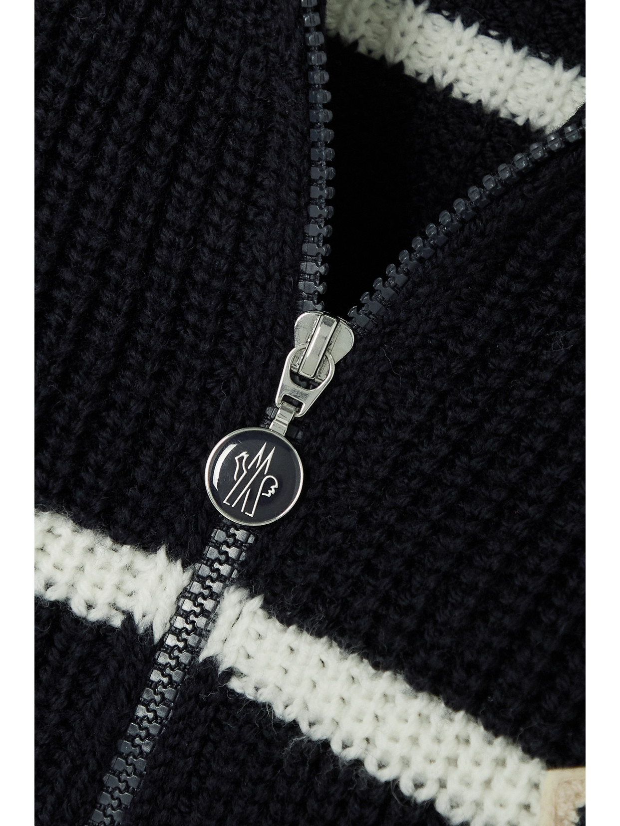 Appliquéd Striped Sweater