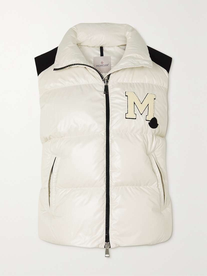 Moncler Oder Canvas-trimmed Quilted Recycled-shell Down Vest