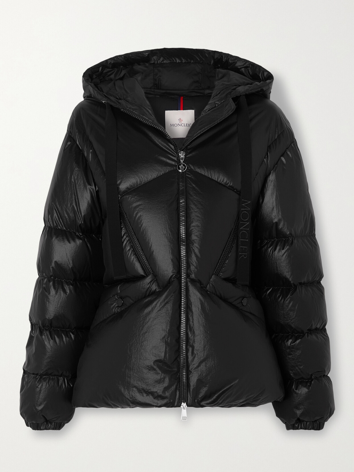 Moncler - Seine Hooded Quilted Padded Glossed-shell Down Jacket - Black