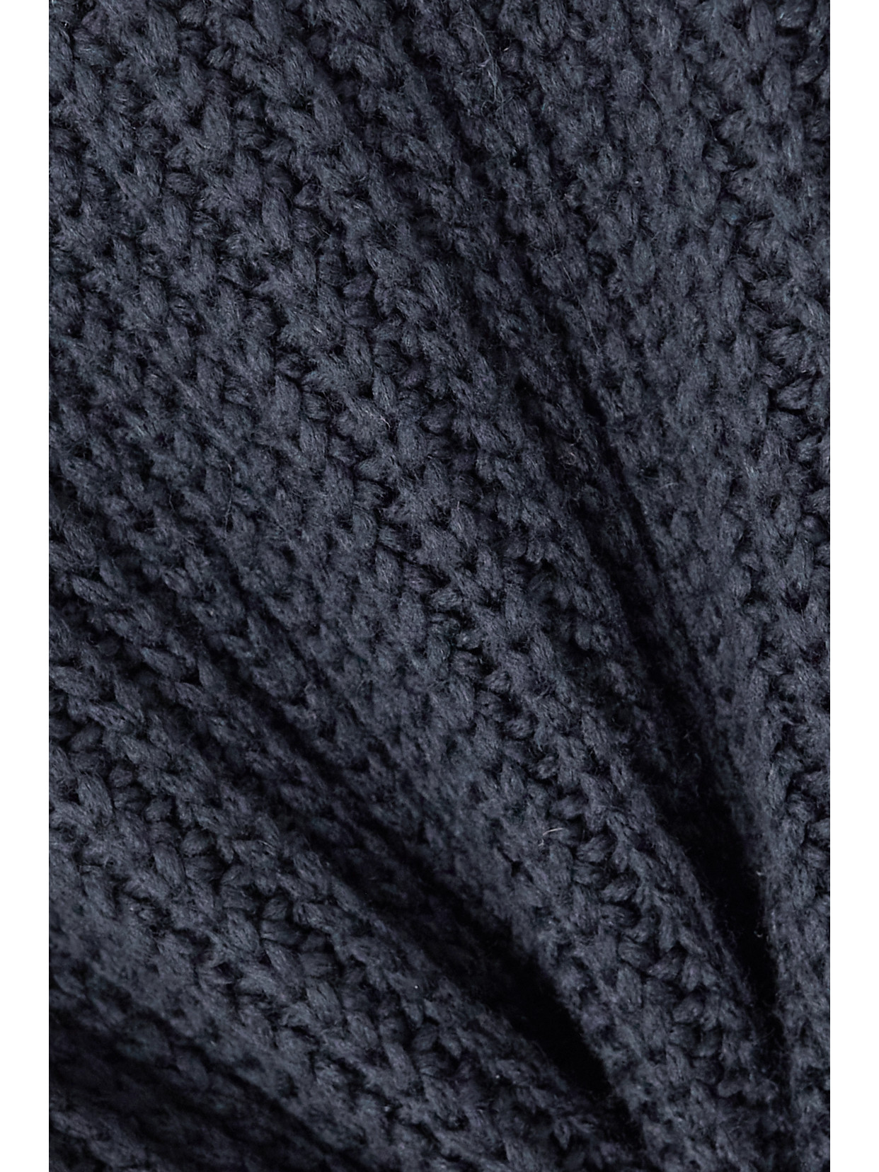 Moncler Ribbed Wool-blend And Quilted Shell Down Jacket In Blue