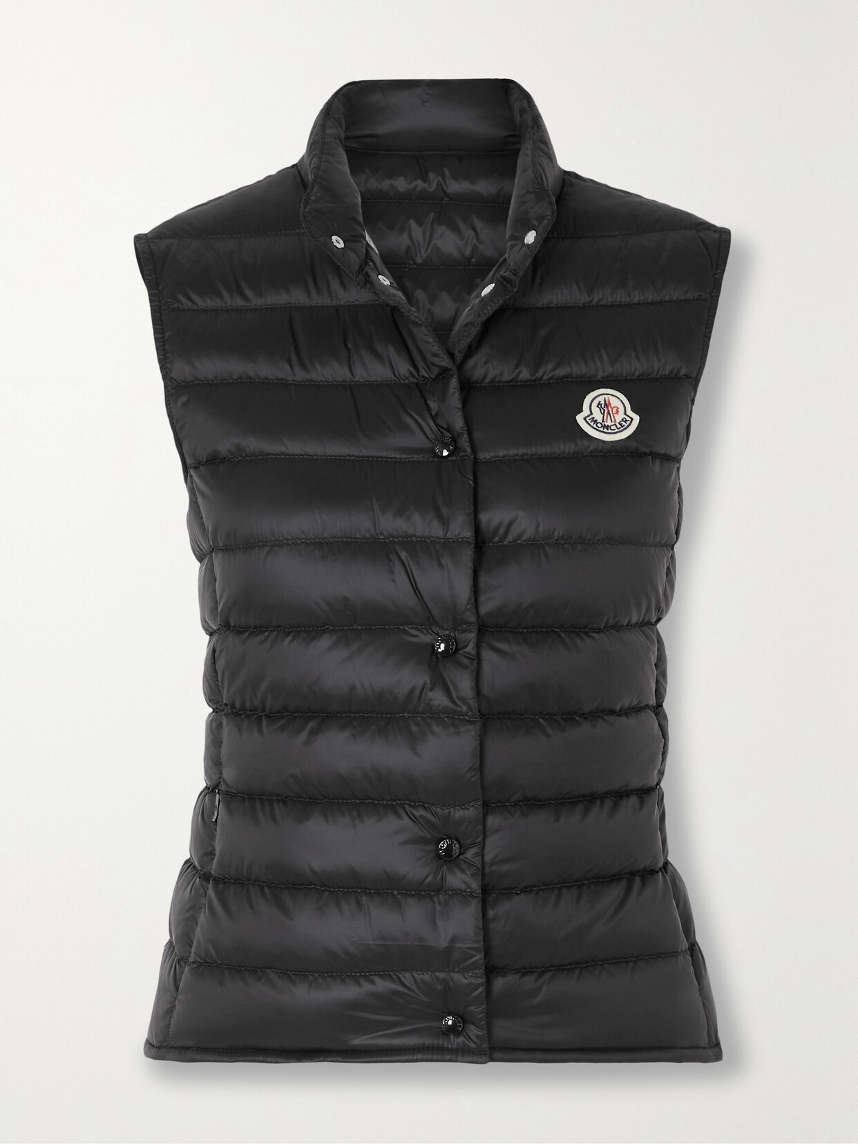 Shop Moncler Liane Quilted Shell Down Vest In Black