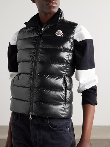 Moncler Ghany quilted glossed-shell down vest