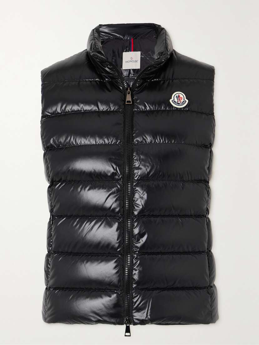 Moncler Ghany Quilted Glossed-shell Down Vest