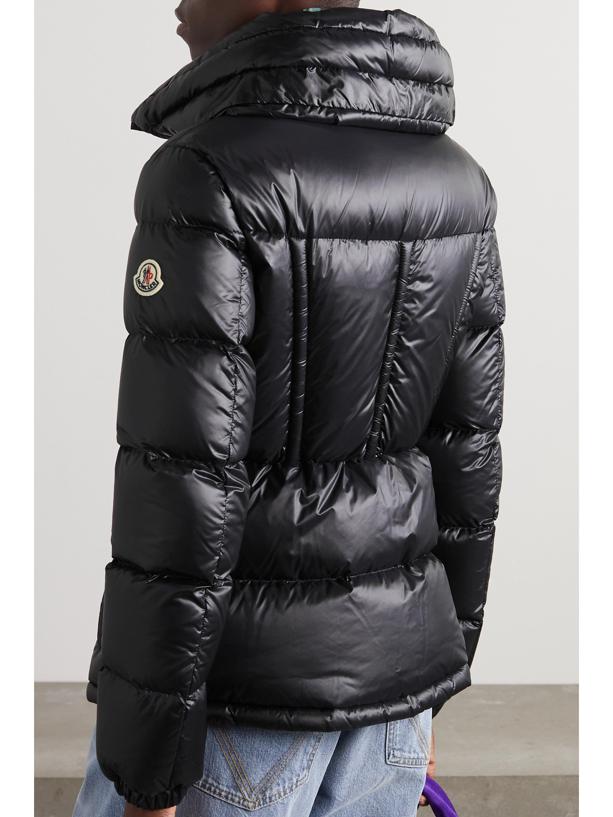 Douro Hooded Appliquéd Quilted Shell Down Jacket