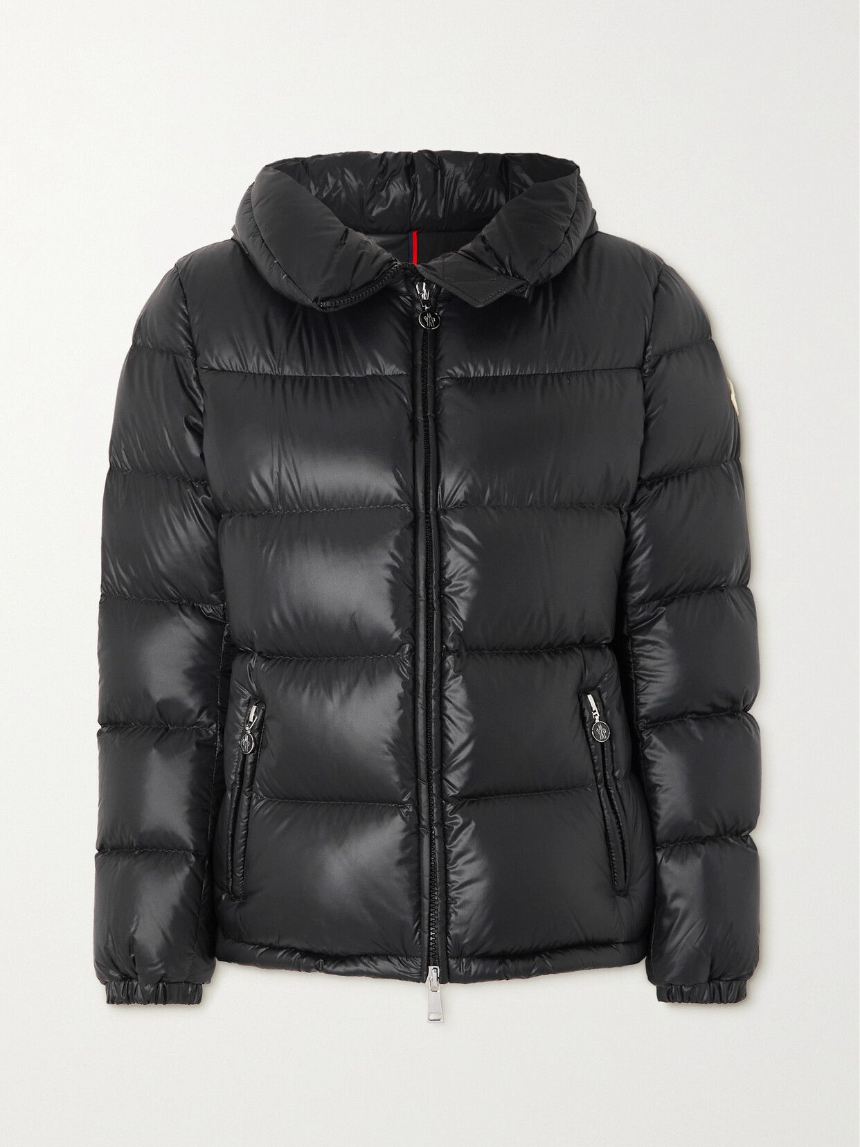 Moncler - Douro Hooded Appliquéd Quilted Shell Down Jacket - Black