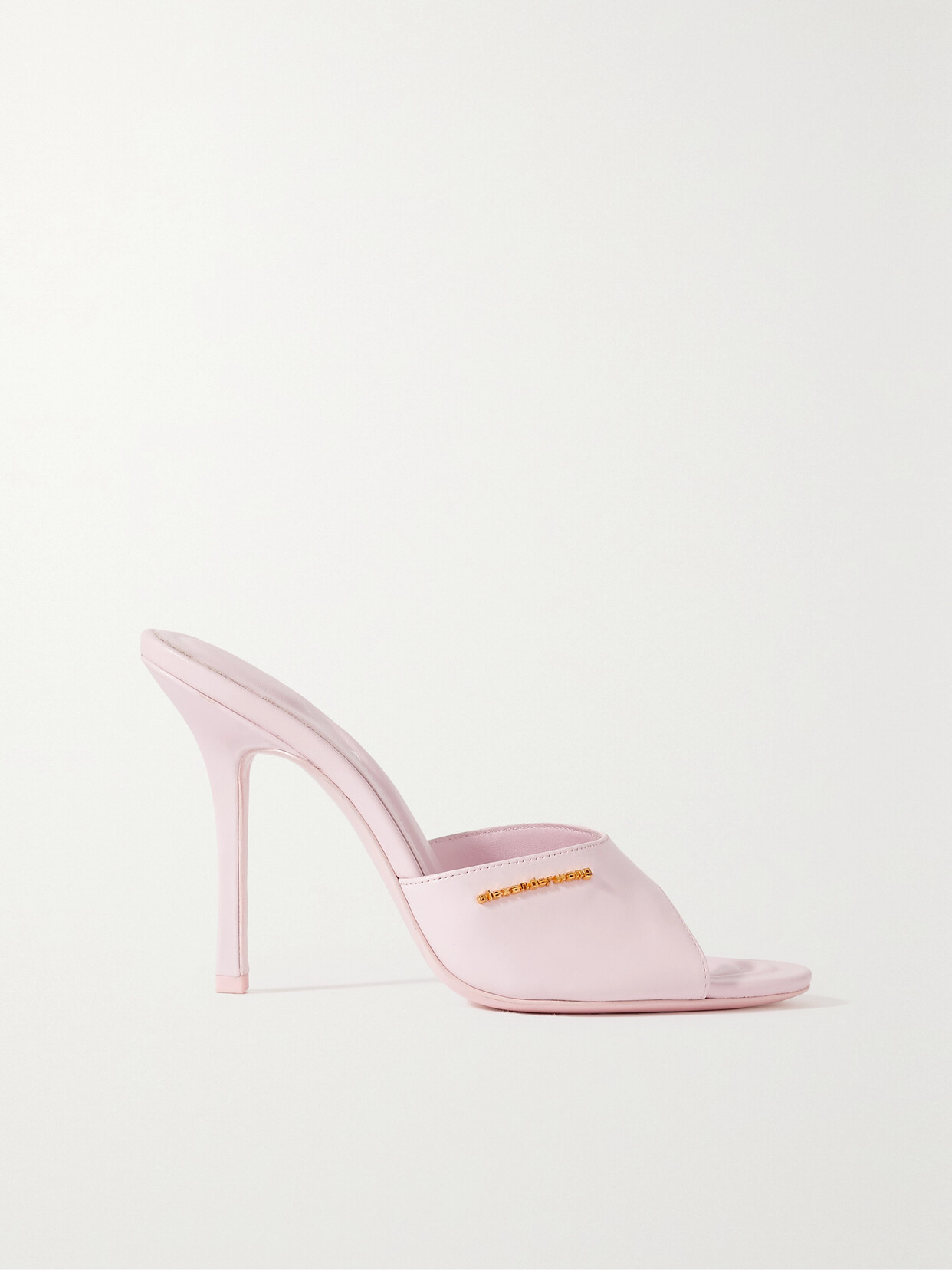 Alexander Wang - Lucienne Logo-embellished Leather Mules - Pink