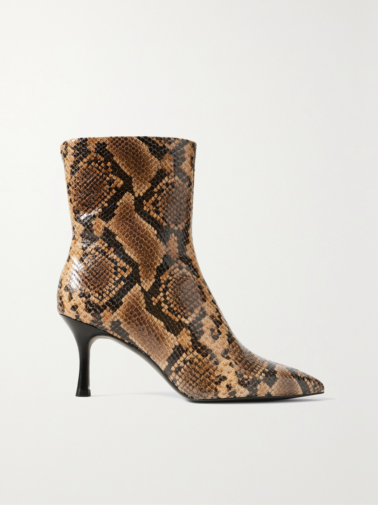 rag & bone - Brea Snake-effect Leather Ankle Boots - Animal print