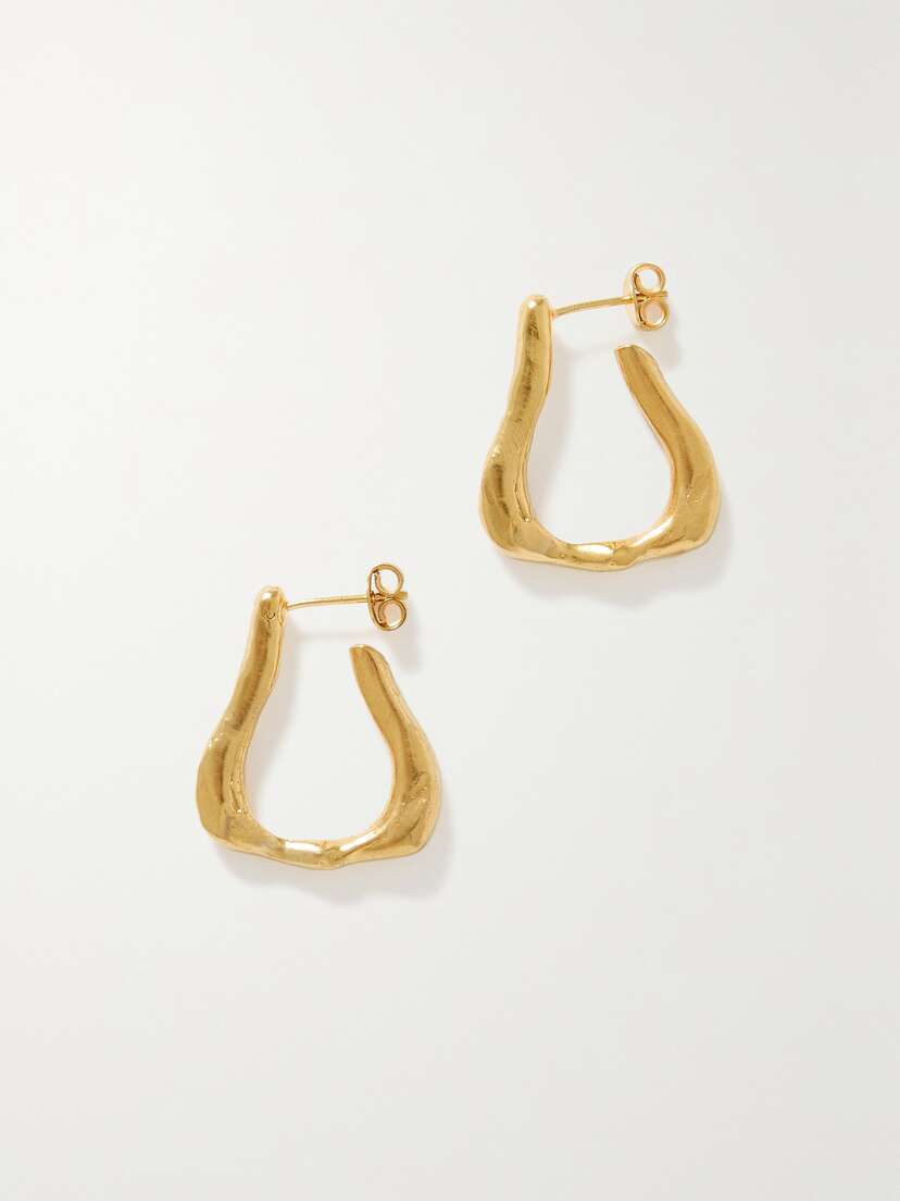 Alighieri + Net Sustain The Link Of Wanderlust -plated Hoop Earrings