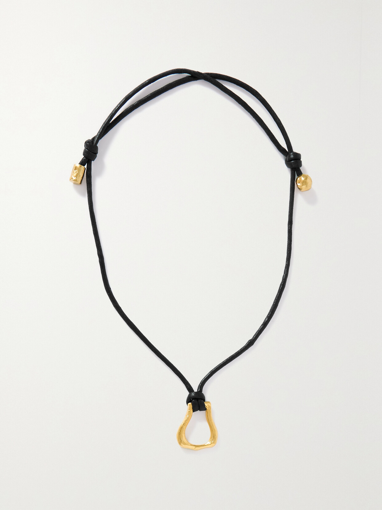 Alighieri The Mini Link Of Wanderlust Gold-plated Cord Necklace