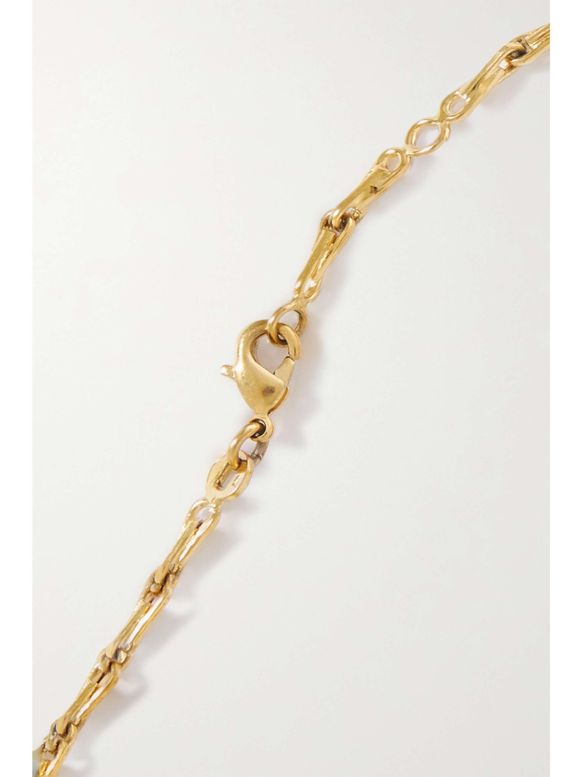 ALIGHIERI The Gilded Rock recyled silver and gold-plated bracelet