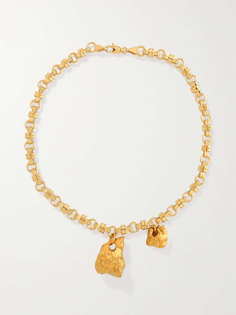 Alighieri + Net Sustain Fragments Of The Road Gold-plated Necklace